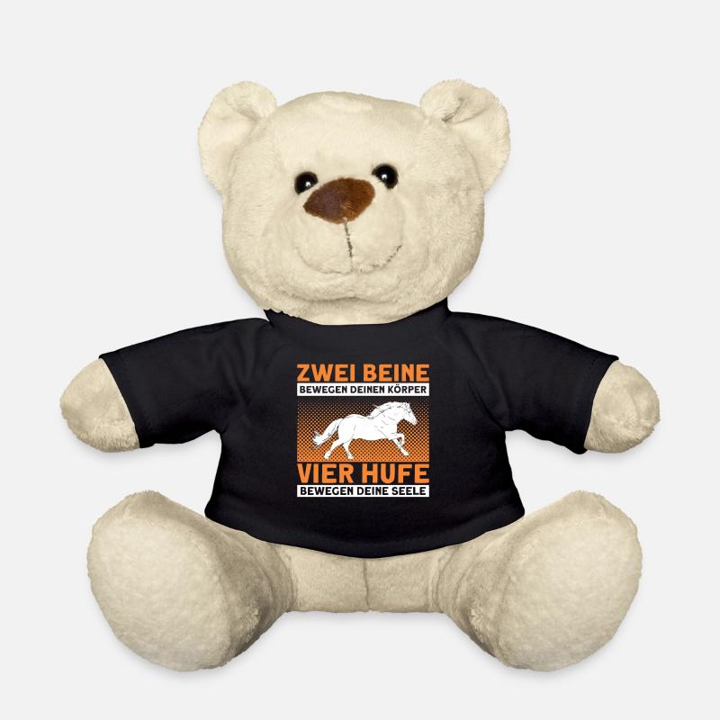 Reiten Reiter Haflinger Geschenk - Teddy - Schwarz