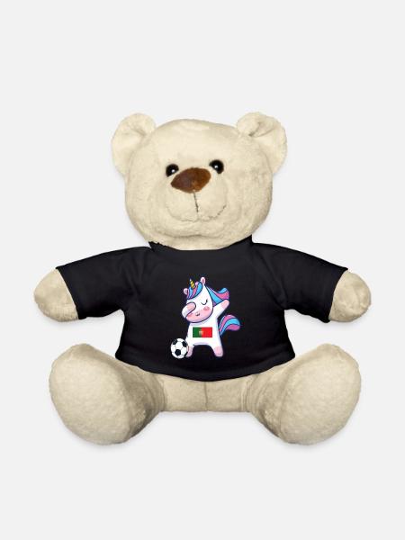 Dabbing Licorne Football Portugal - Nounours - noir