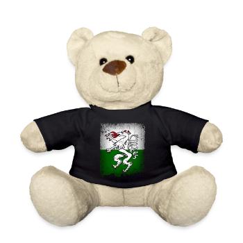 Steiermark Fahne Flagge Steirischer Panther Wappen - Teddy - Schwarz - Vorne
