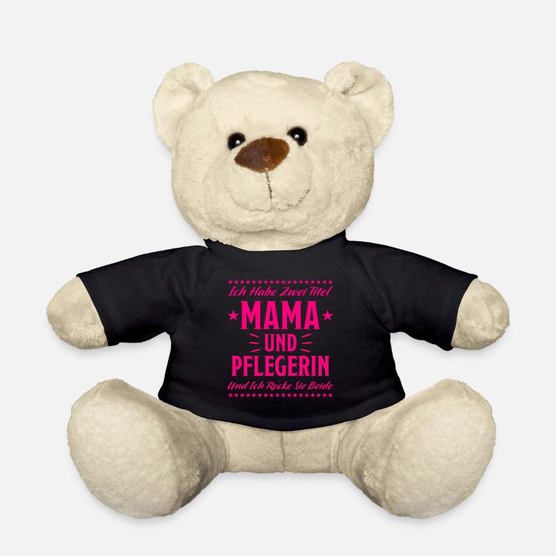 Pflegerin Pflege Lustiger Spruch Krank Geschenk - Teddy - Schwarz