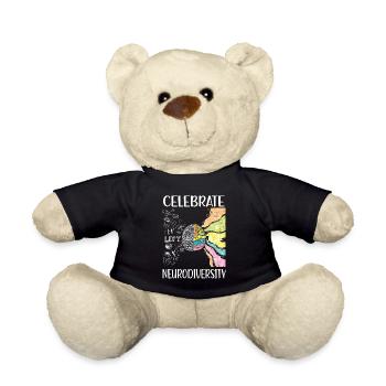 Neurodiversität Autismus ADHS Neurodiversity ASD - Teddy - Schwarz - Vorne