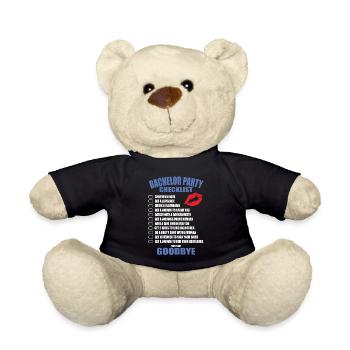 Junggesellenabschied Checkliste - Teddy - Schwarz - Vorne