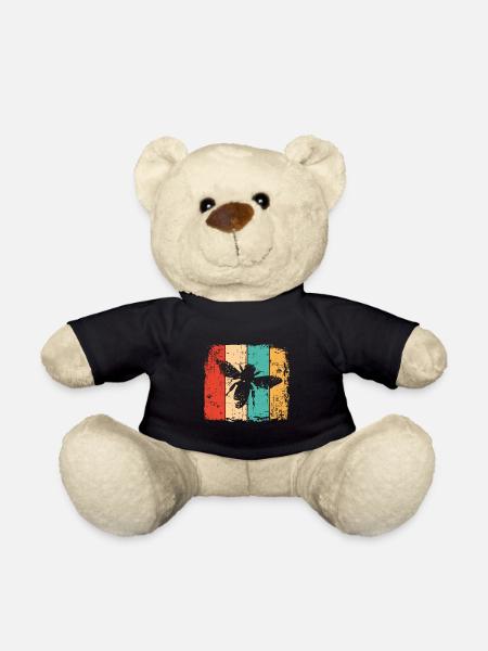 Biene retro - Teddy - Schwarz