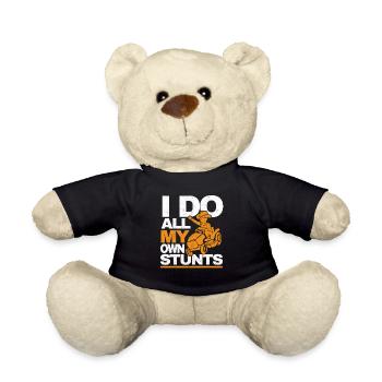 I Do All My Own Stunts Lawnmower Mower Gardener - Nounours - noir - Devant