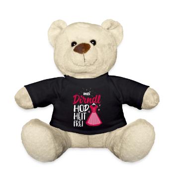 Dirndl is in da Wäsch - Bayrisches - Teddy - Schwarz - Vorne