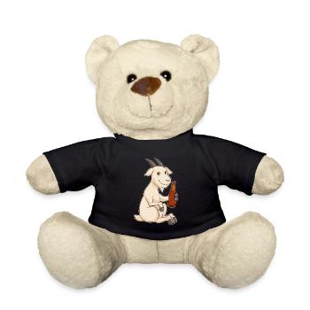 Ziege Flasche Bier - Teddy - Schwarz - Vorne