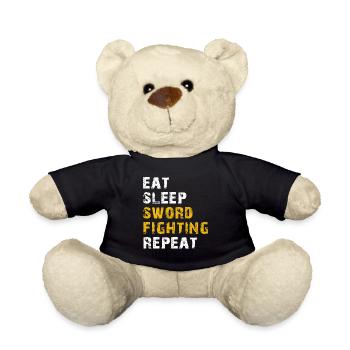 manger dormir Combat à l’épée - Nounours - noir - Devant