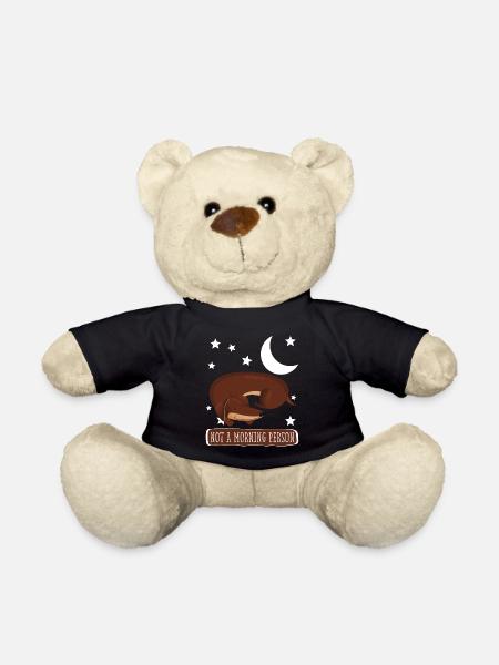 Pyjama chemise de nuit teckel - Nounours - noir