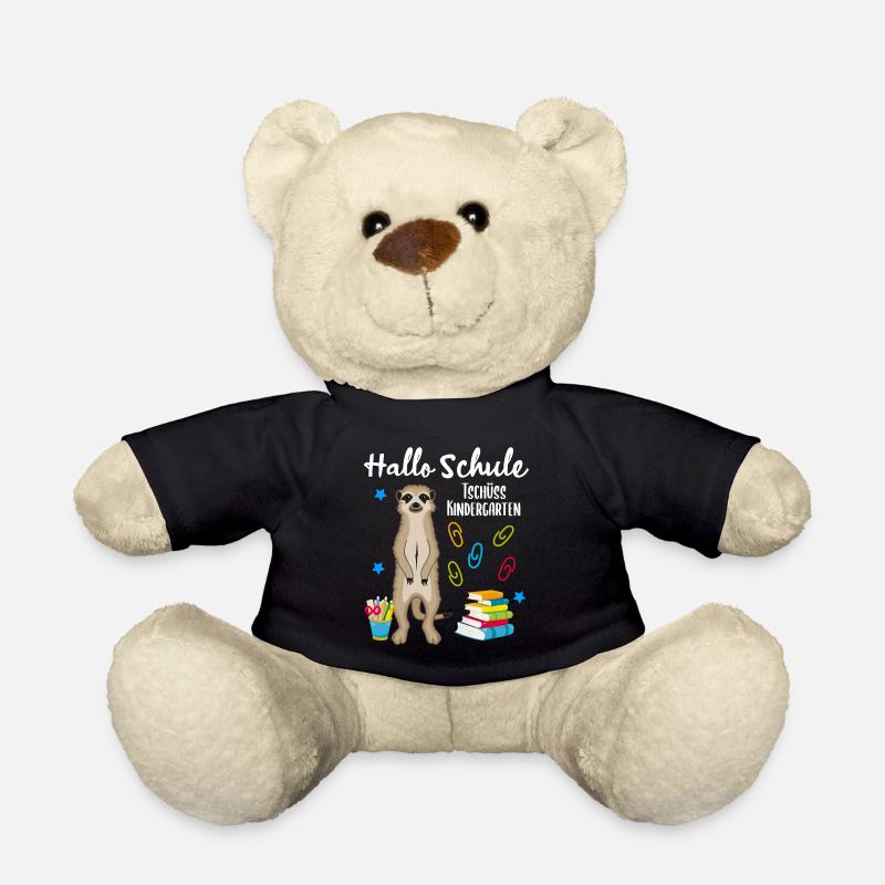 Einschulung Schulbeginn 1. Klasse Erdmännchen - Teddy - Schwarz