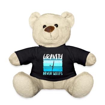 Glider Gliding Gliding Glider - Teddy Bear - black - Front