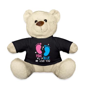 Gender Reveal Party - Teddy - Schwarz - Vorne