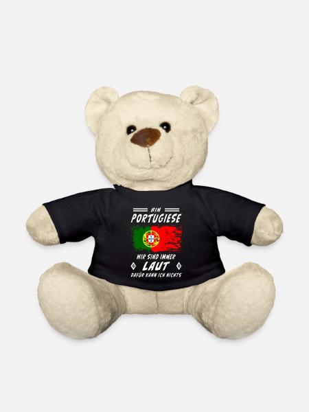 Flagge portugal - Teddy - Schwarz