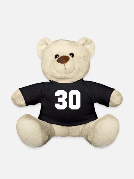 30 - Nombre 30 - Nounours - noir