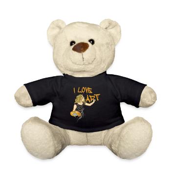 I Love Art - Teddy - Schwarz - Vorne