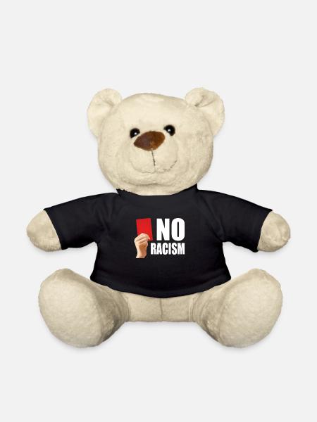 No Racism No racism in football - Teddy Bear - black