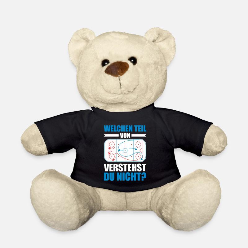 Welchen Teil verstehst du nicht Eishockey Geschenk - Teddy - Schwarz