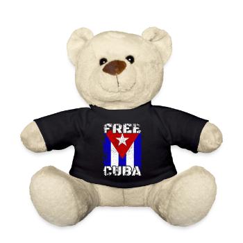 Free Cuba, Cuban Revolution Flag - Teddy - Schwarz - Vorne