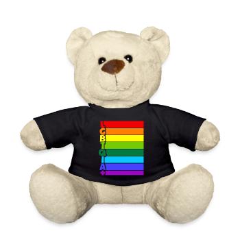 LGBTQIA Plus - Teddy - Schwarz - Vorne
