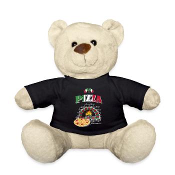 Pizza Pizzabäcker - Teddy - Schwarz - Vorne