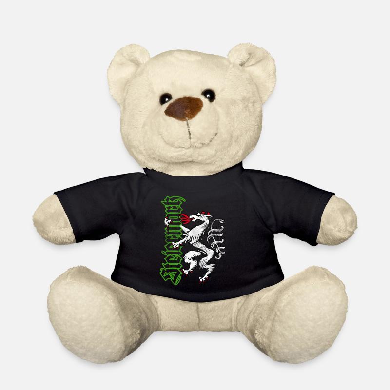 Steiermark T-Shirt Retro Panther Wappen - Teddy - Schwarz