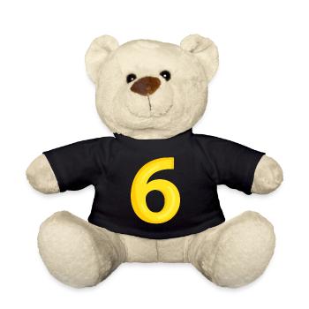 6 gelb - Teddy - Schwarz - Vorne