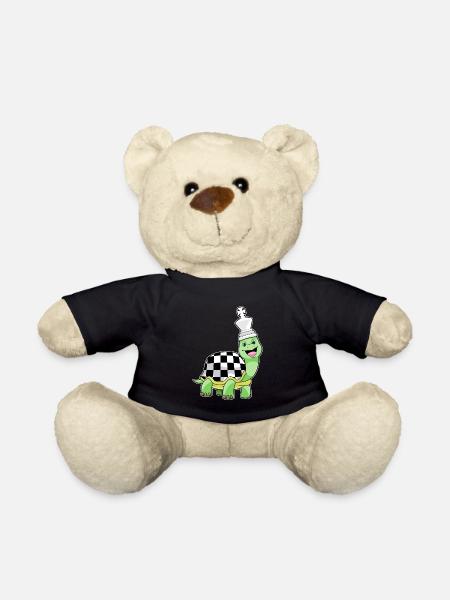 Schildkröte Schachfigur Schach Brettspiel - Teddy - Schwarz