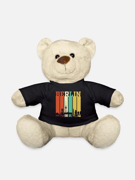 Berlin Berliner Retro Geschenk - Teddy - Schwarz