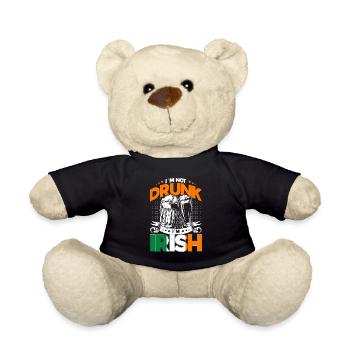 Ireland Beer Irish Gift - Teddy Bear - black - Front