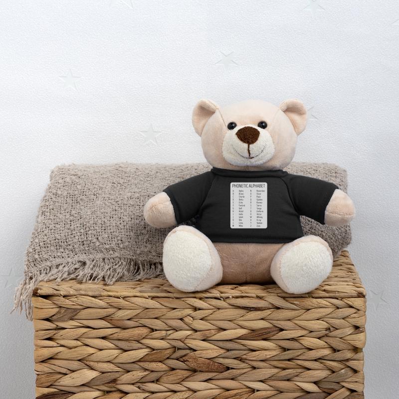 Airplane Pilot Air Traffic Controller Phonetic Teddy Bear