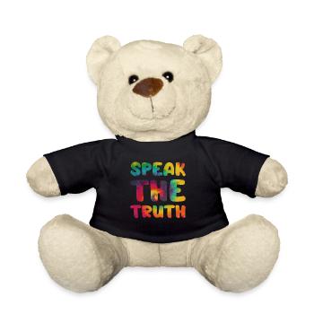 Hippie Proverbe Speak the truth - Nounours - noir - Devant