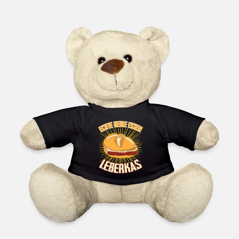 Leberkäse Echte Kerle essen Leberkas - Teddy - Schwarz