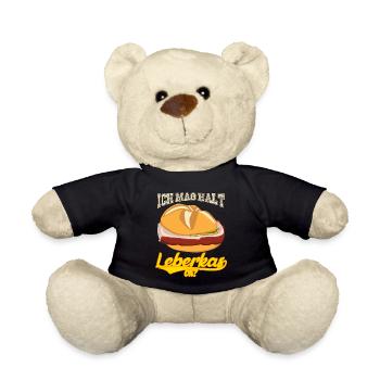 Leberkäse Ich mag Leberkas - Teddy - Schwarz - Vorne