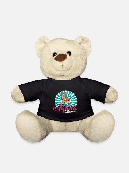Alpaca Lover Lama Lover Alpaca Lover - Teddy Bear - black