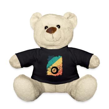 Aim Shoot Swear Repeat Billard - Teddy - Schwarz - Vorne