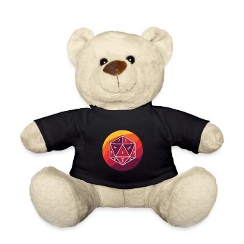 Rollenspiel W20 Würfel - Teddy - Schwarz - Vorne