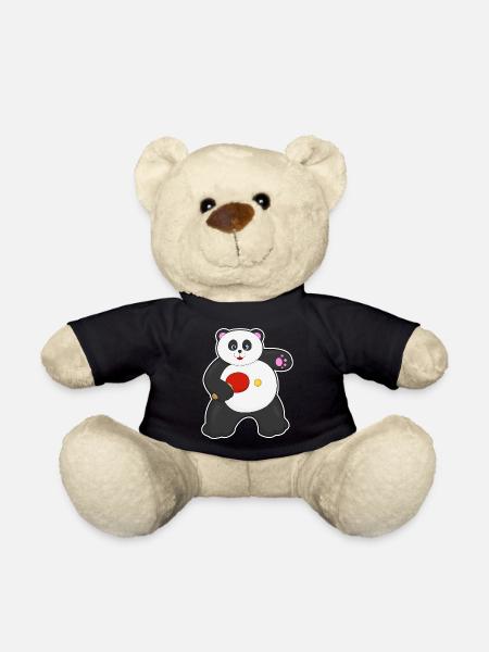 Raquette de tennis de table panda - Nounours - noir