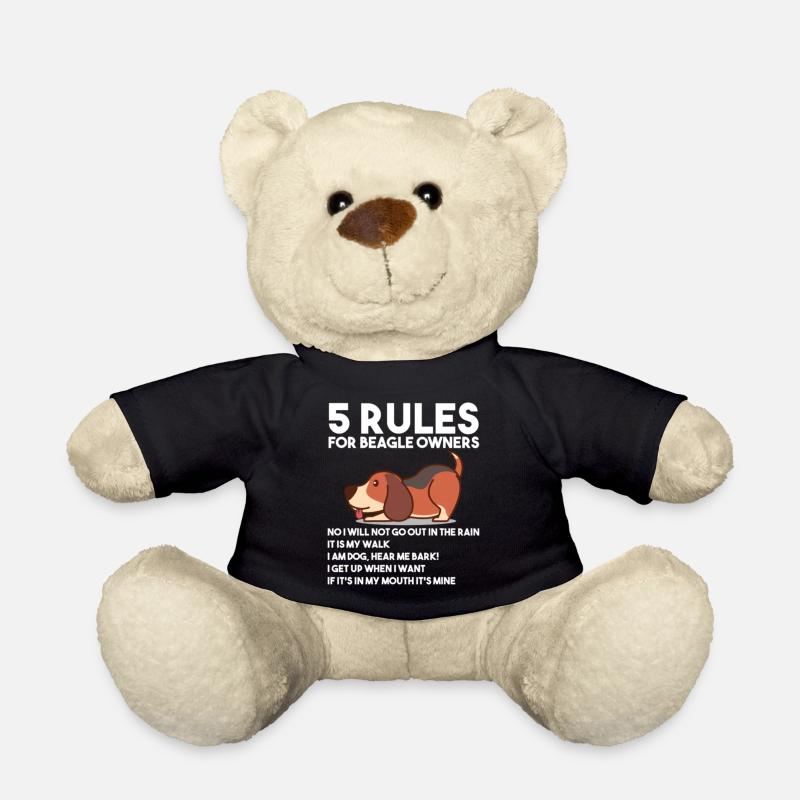 5 Rules For Beagle Owners T Shirt - Nounours - noir