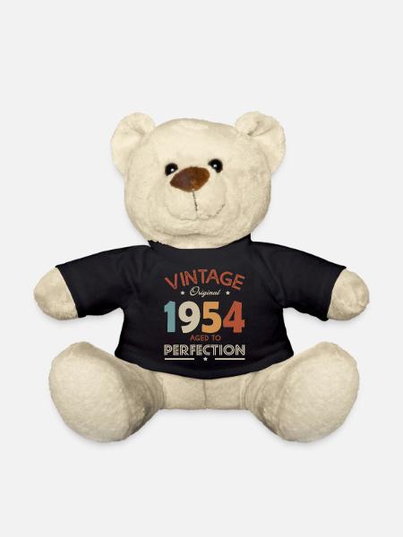 vintage 1954 cadeau anniversaire né en 1954 - Nounours - noir