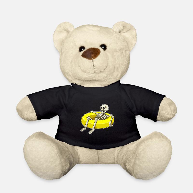 Skelett Schwimmen Schwimmring Sommer - Teddy - Schwarz