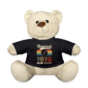 1976 Vintage 45 anniversaire Cadeau rétro - Nounours - noir - Devant