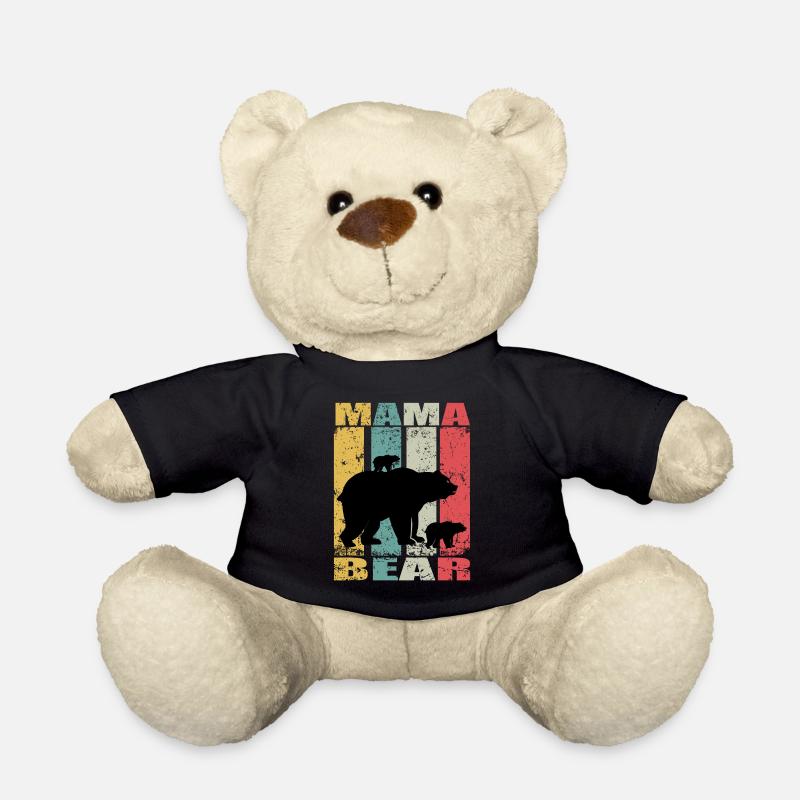 Maman Bear Bébé Ours Famille Bear Ours - Nounours - noir