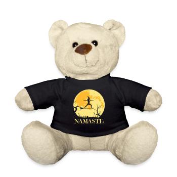 Namaste Witch Besen Joga - Teddy Bear - black - Front