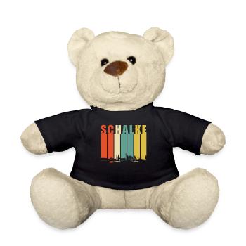 Gelsenkirchen Schalke Retro Skyline - Teddy - Schwarz - Vorne