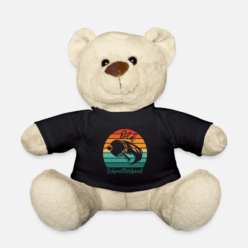 Tischtennis Retro Spieler Old Schmetterhand - Teddy - Schwarz