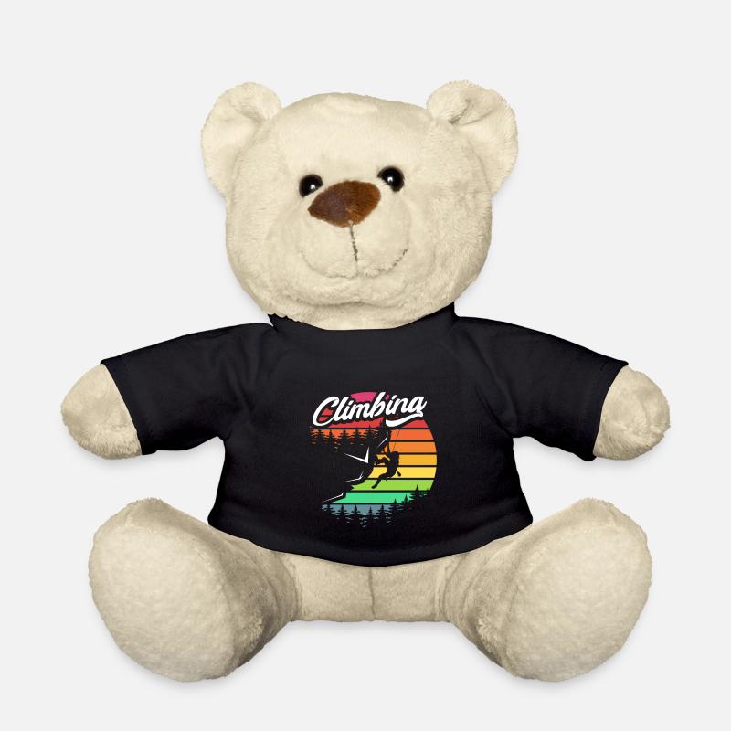 Klettern Geschenk Felsklettern Bergsport Climbing - Teddy - Schwarz