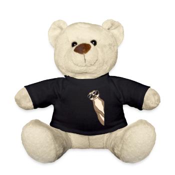 Suricate Drôle Cadeau Dames Hommes Enfants - Nounours - noir - Devant