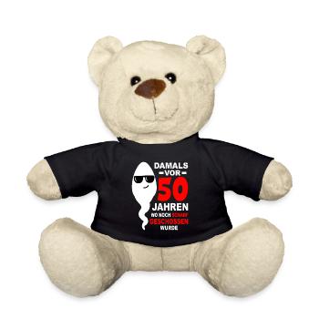 50 Jahre 50. Geburtstag 50. Jahrestag 50. Jubiläum - Teddy - Schwarz - Vorne