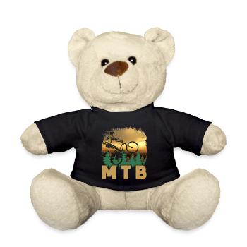 Vintage Retro Mountain Bike MTB Downhill Biking - Teddy - Schwarz - Vorne