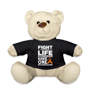 Patient Leukemia Gift - Teddy Bear - black - Front