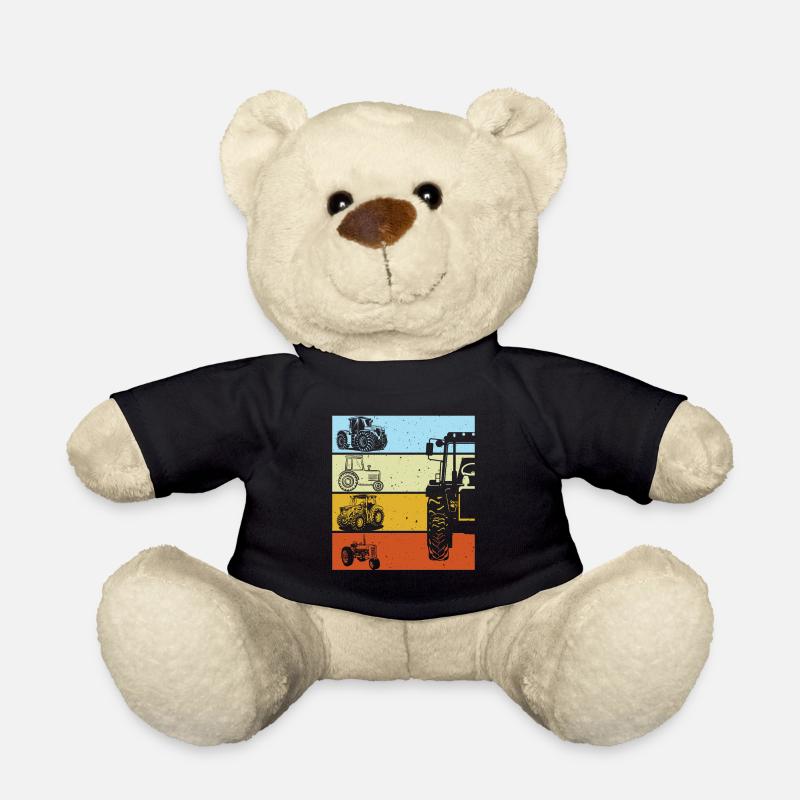 Traktor Retro Traktor Vintage Traktor Geschenk - Teddy - Schwarz
